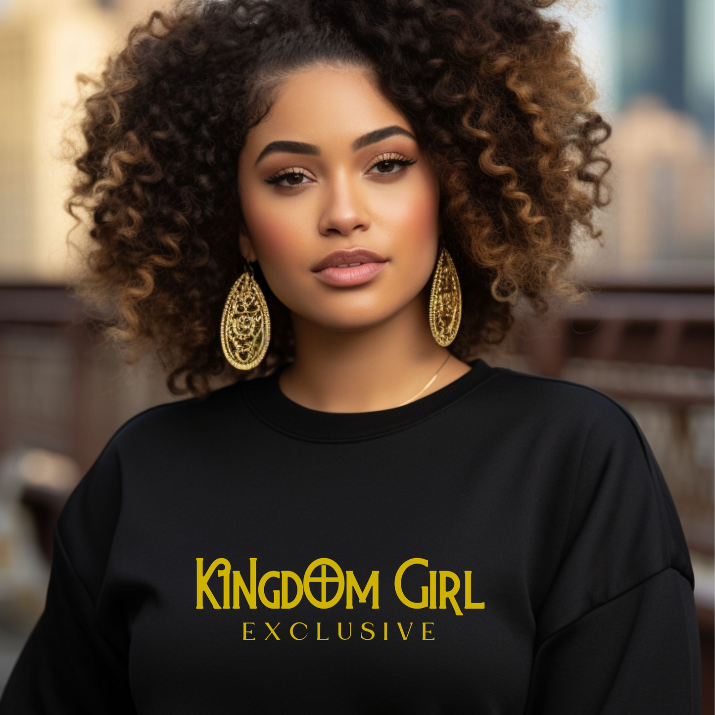 Kingdom Girl Exclusive Christian Crewneck-Fatih-based Women's Sweatshirt